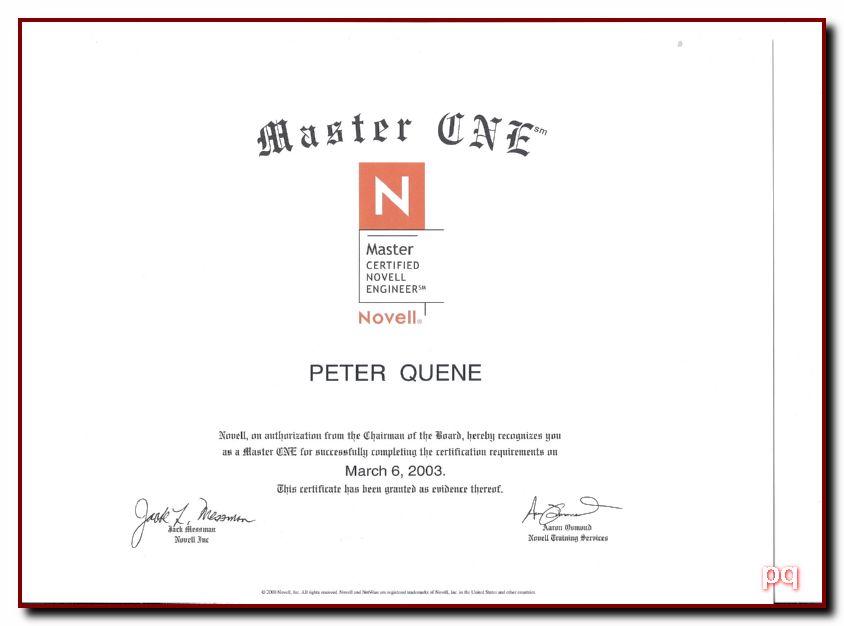 Master CNE 2003